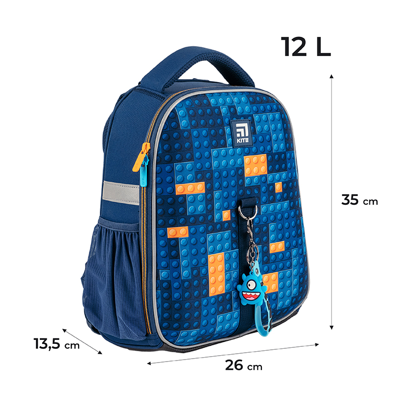 Hard-shaped school backpack Kite Education Blocks K24-555S-6