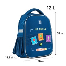 Hard-shaped school backpack Kite Education Next Level K24-555S-8 1