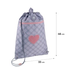 Shoe bag Kite Fluffy Heart K24-601M-23 1