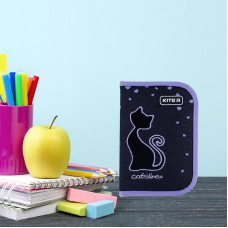 Pencil case without stationery Kite Catsline K24-621-3, 1 compartment, 1 fold 5