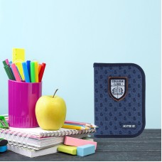 Pencil case without stationery Kite College Line K24-622-2, 1 compartment, 2 folds 5