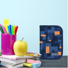 Pencil case without stationery Kite Blocks K24-622-8, 1 compartment, 2 folds 5
