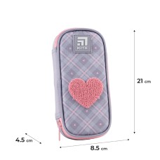 Pencil case Kite Fluffy Heart K24-662-13 1
