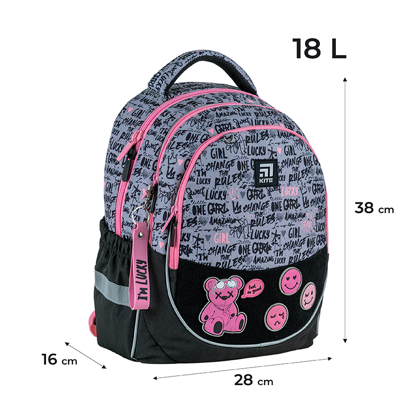 Backpack Kite Education Lucky Girl K24-700M-2