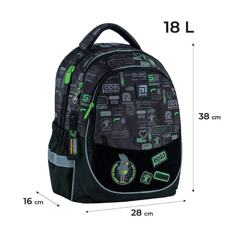 Backpack Kite Education Fox Rules K24-700M-4