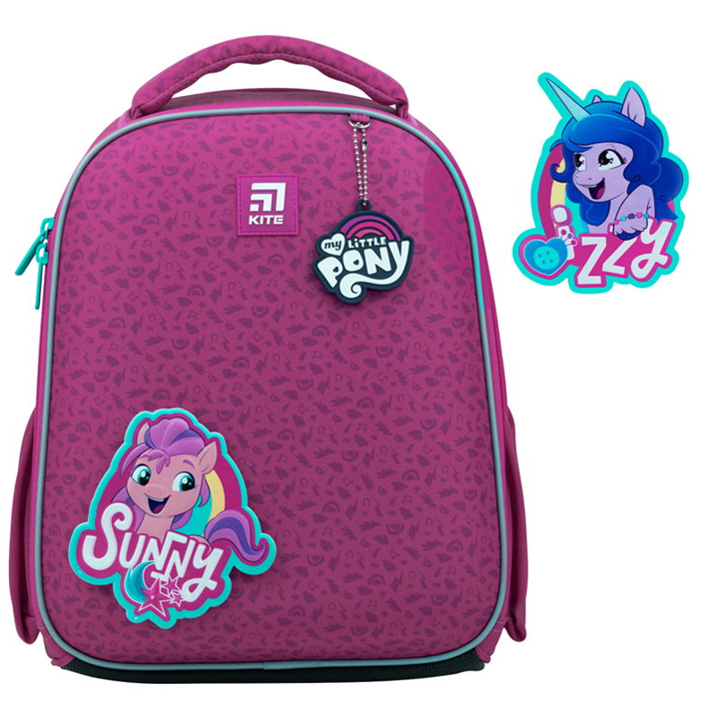 Hard-shaped school backpack Kite Education My Little Pony LP22-555S