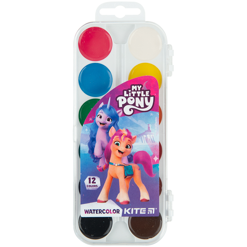 Watercolor paints Kite My Little Pony LP23-061, 12 colors