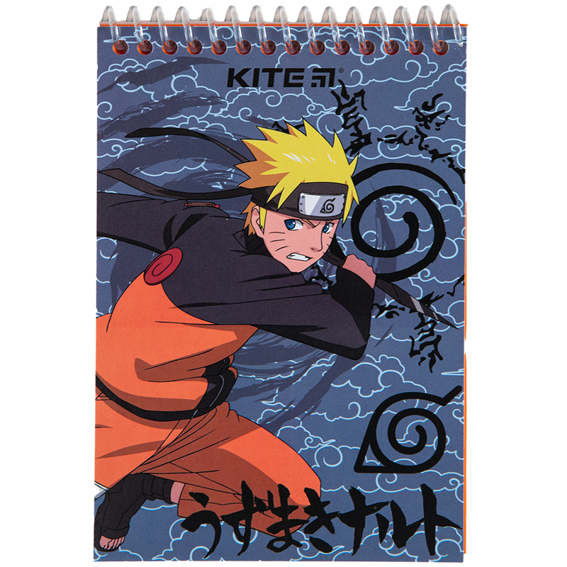 Spiral notebook Kite Naruto NR23-196-2, А6, 48 sheets, blank