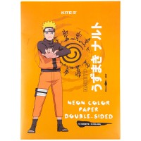 Color neon paper Kite Naruto NR23-252, A4, 10 sheets/5 colors