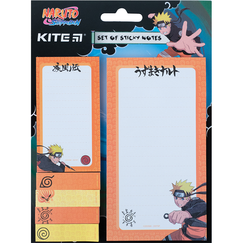 Papierblock mit Klebeschicht Kite Naruto NR23-299-1, Set