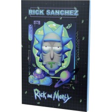 Notebook Kite Rick and Morty RM23-193-1, thermobinder, А5, 64 sheets, blank