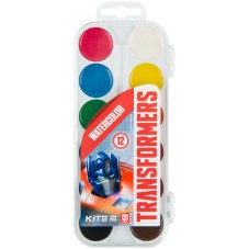 Watercolor paints Kite Transformers TF23-061, 12 colors