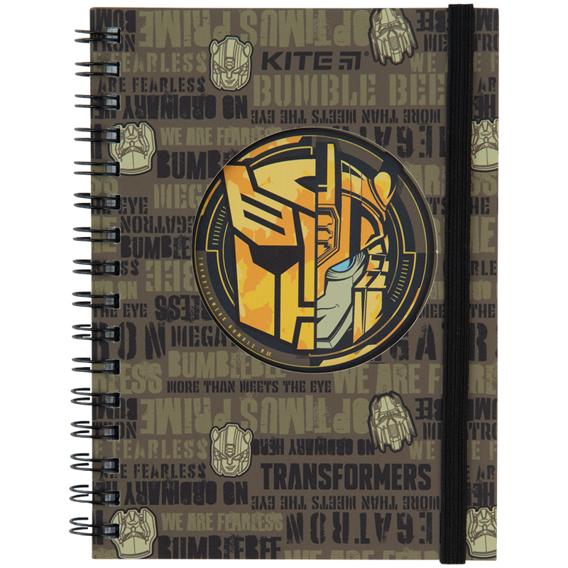 Spiral notebook Kite Transformers TF23-229, А6, 80 sheets, squared