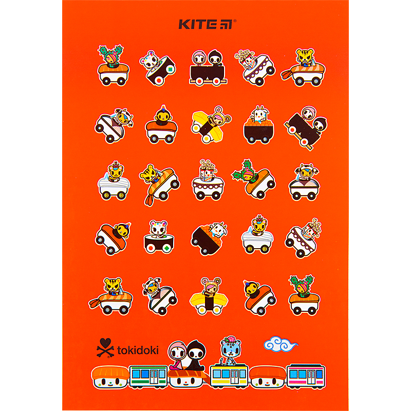 Notepad Kite tokidoki TK22-194-2, A5, 50 sheeets, squared