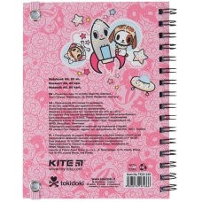 Spiral notebook Kite tokidoki TK23-229, А6, 80 sheets, squared 3