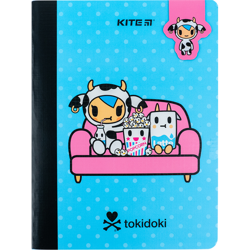 Notebook and page clip Kite tokidoki TK24-192, А5, 60 sheets, squared 