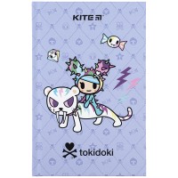 Notebook Kite tokidoki TK24-199-1, hard cover, А6, 80 sheets, squared