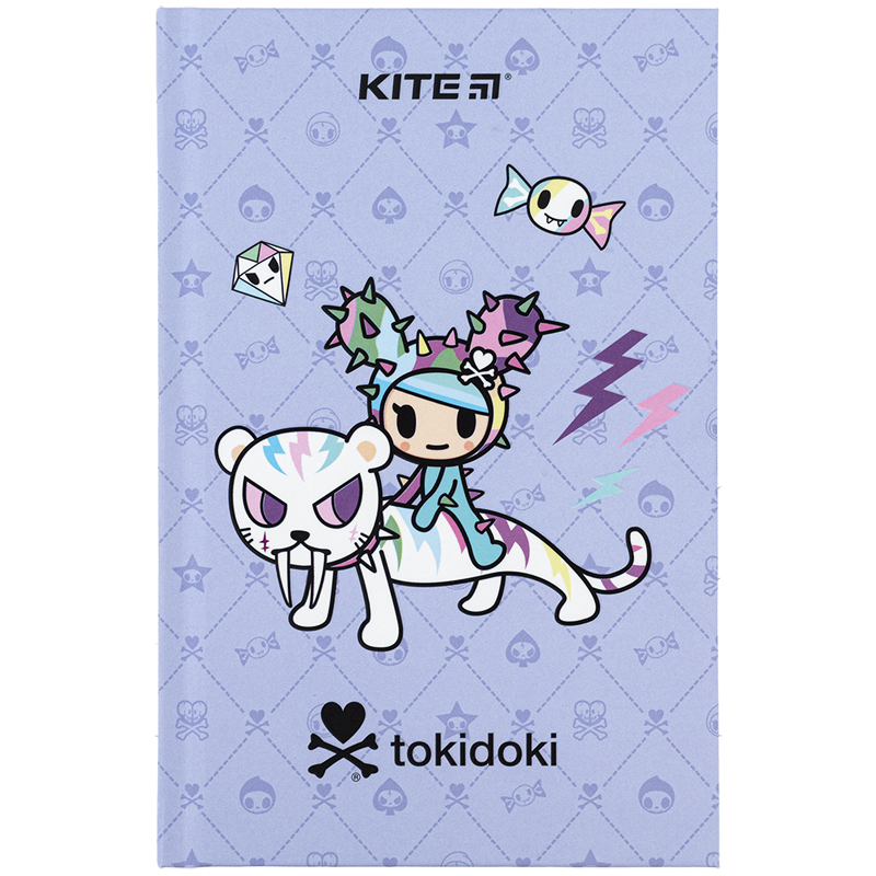 Notebook Kite tokidoki TK24-199-1, hard cover, А6, 80 sheets, squared