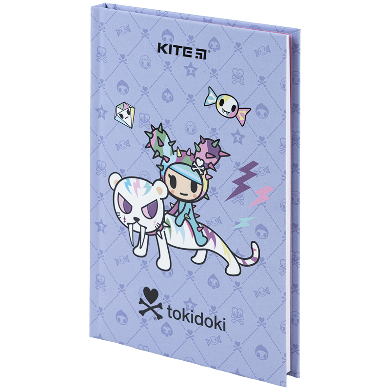 Notizblock Kite tokidoki TK24-199-1, fester Einband, А6, 80 Blätter, kariert