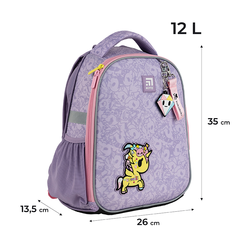 Hard-shaped school backpack Kite Education Tokidoki TK24-555S