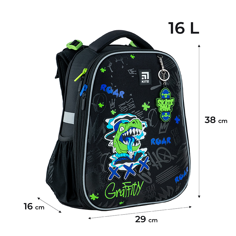 Hard-shaped school backpack Kite Education Roar K24-531M-5